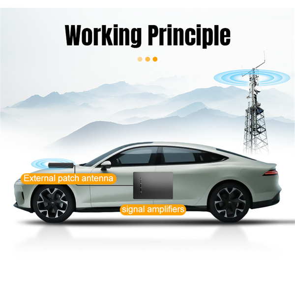 protable mobile signal booster for vehicle